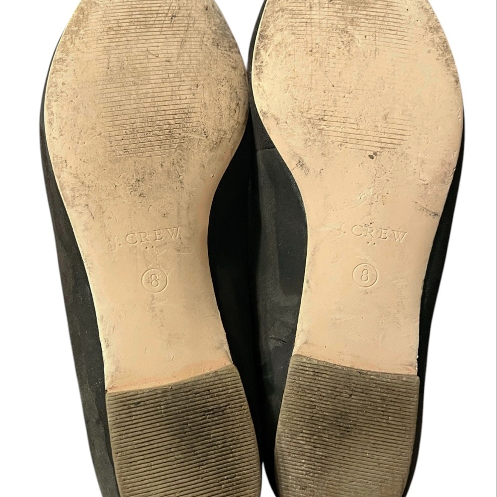 J. Crew Dark Gray Gray Suede Leather Loafers Size 8 - Picture 7 of 7